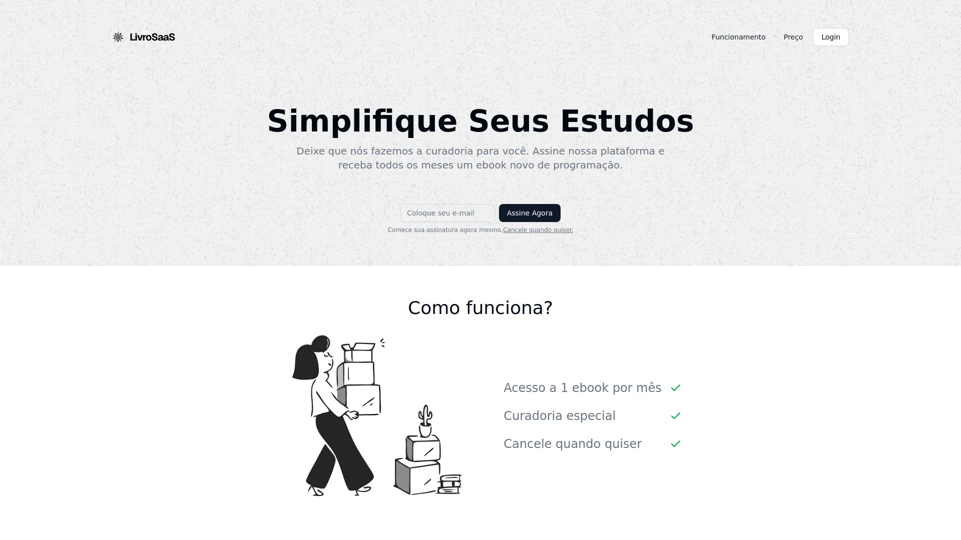 Screenshot da aplicação submetida